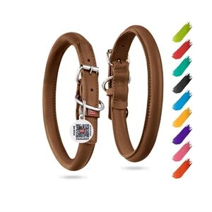 Leather Dog Collar for Small Dogs 